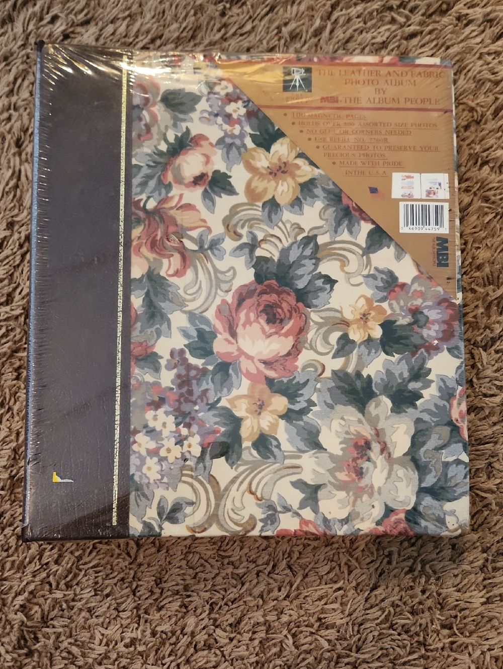 Vintage MBI Leather & Fabric Photo Album